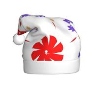 YYHHAOFA Cappello di Natale con immagine di fiore rotante a otto vie per adulti per uomini e donne fascia per abbigliamento per occasioni festive