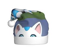 YYHHAOFA Cappello di Natale con motivo mascotte animale gatto per adulti che lo rende un regalo divertente e durevole per uomini e donne