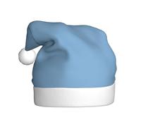 YYHHAOFA Cappello di Natale per adulti con motivo azzurro che lo rende un regalo divertente e durevole per uomini e donne