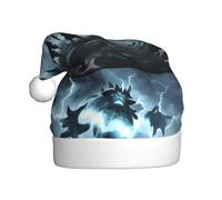 YYHHAOFA Cappello natalizio con mostri in fulmine per adulti, morbido, leggero e soffice, per uomini e donne