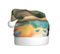 YYHHAOFA Cappello natalizio con motivo dipinto a olio The Dawn Under per adulti che lo rende un regalo divertente e durevole per uomini e donne