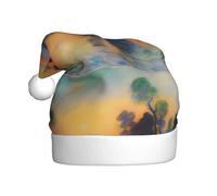 YYHHAOFA Cappello natalizio con motivo The Dawn of Impressionism per adulti, un regalo divertente e durevole per uomini e donne