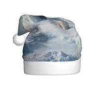 YYHHAOFA Cappello natalizio per adulti con orso polare e igloo, design morbido, leggero e soffice, per uomini e donne