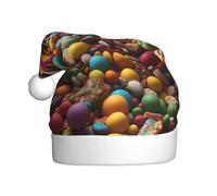 YYHHAOFA Chameleon in the candy pile Pattern Cappello di Natale per adulti Morbido, leggero e soffice design per uomini e donne