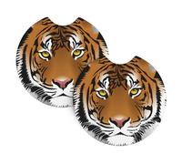 YYHHAOFA Confezione da 2 sottobicchieri per auto con stampe di tigre, eleganti protezioni per bevande: mantieni la tua corsa pulita e fresca!