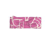 YYHHAOFA Coperta per neonato con fiocco e stampa giraffa rosa, fascia elastica in nylon/spandex per neonati da 0 a 6 mesi, ideale come regalo per la doccia