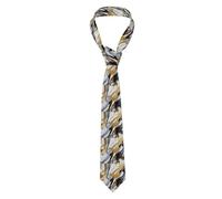 YYHHAOFA Cravatta da uomo con immagine astratta di marmo per affari, uso quotidiano, lavoro, compleanni, matrimoni, feste, banchetti, facile da pulire, 140 x 7,9 cm