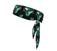 YYHHAOFA Crystal Green Diamond Heart Picture Foulard Sport Foulard Casual Fascia elastica, assorbe il sudore, regolabile, antiscivolo