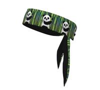 YYHHAOFA Curious Baby Panda - Foulard sportivo double-face, ad asciugatura rapida, traspirante, per donne, ragazze e uomini