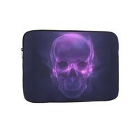 YYHHAOFA Custodia per laptop portatile con immagine di testa incandescente viola - Custodia antiurto portatile per laptop da 12 pollici per uomini e donne, viaggi d'affari, uso quotidiano in ufficio