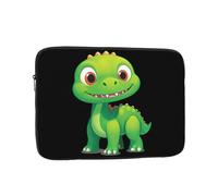 YYHHAOFA Custodia portatile per laptop con immagine di dinosauro con testa grande, antiurto, per uomini e donne, viaggi d'affari, uso quotidiano in ufficio