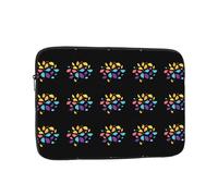 YYHHAOFA Custodia portatile per laptop con immagine di frammenti di petali colorati, antiurto, borsa portatile per laptop da 10 pollici, per uomini e donne, viaggi d'affari, uso quotidiano in ufficio