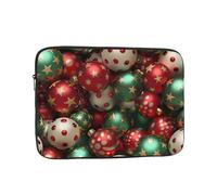 YYHHAOFA Custodia portatile per laptop con immagine di palle di Natale, antiurto, borsa portatile per laptop da 17 pollici, per uomini e donne, viaggi d'affari, uso quotidiano in ufficio
