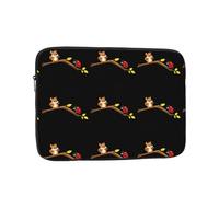 YYHHAOFA Custodia portatile per laptop con immagine di una conversazione tra coccinella e scoiattolo, antiurto, borsa portatile per laptop da 12 pollici, per uomini e donne, viaggi d'affari, uso