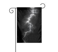 YYHHAOFA Decorazione per cortile con bandiera da giardino quattro stagioni con fulmini 30,5 x 45,7 cm
