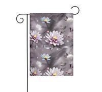 YYHHAOFA Farfalla Fiore Modello Bandiera Giardino Cortile Decorazione 30,5 x 45,7 cm per Giardino Terrazza Balcone