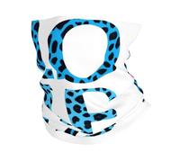 YYHHAOFA Foulard con motivo leopardo blu, fascia per capelli, maschera sportiva multifunzionale, asciugamano da uomo e da donna