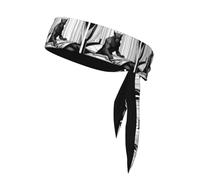 YYHHAOFA Foulard Fierce con lupo mannaro Picture Sport, assorbe il sudore e traspirante, fascia per capelli con movimento, fazzoletto su entrambi i lati