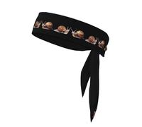 YYHHAOFA Foulard sportivo con due piccole lumache innocenti stampate, assorbe il sudore e traspirante, fascia per capelli con movimento, fazzoletto su entrambi i lati