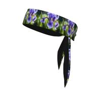 YYHHAOFA Foulard sportivo con stampa floreale nazionale francese, assorbe il sudore e traspirante, fascia per capelli con movimento, fazzoletto su entrambi i lati