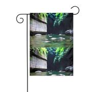YYHHAOFA Fresh Spring Stream Pattern Bandiera Giardino Cortile Decorazione 30,5 x 45,7 cm per Giardino Terrazza Balcone
