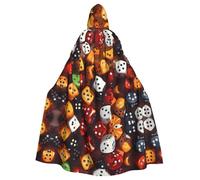 YYHHAOFA Giochi Dice Set Modello Halloween Adulto Cappuccio Mantello Uomini E Donne Abbigliamento Mantello Gioco di Ruolo