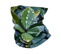 YYHHAOFA Gocce di pioggia sulle foglie Stampato Outdoor multifunzionale sport foulard traspirante assorbimento del sudore adatto uomini e donne