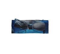 YYHHAOFA Graziosa coperta con fiocco e stampa lamantino, morbida ed elastica, in nylon/spandex, per neonati da 0 a 6 mesi, ideale come regalo per la doccia