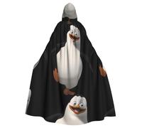YYHHAOFA Grazioso mantello con cappuccio con stampa pinguino, extra large, per costume di Halloween e cosplay