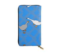 YYHHAOFA Grey Goose - Portafoglio lungo in pelle stampata, comodo, leggero, impermeabile, resistente, 19 x 10,5 cm, nero, Taglia unica