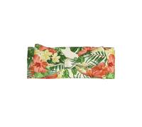 YYHHAOFA Hojas Tropicales y Flores - Coperta per bebè con fiocco, morbida ed elastica, in nylon/spandex, fascia per capelli per neonati da 0 a 6 mesi, ideale come regalo per la doccia