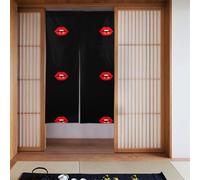 YYHHAOFA Kiss the lips - Tenda divisoria per porta, protezione della privacy, adatta per cucina, bagno, stanza, 86,4 x 142,2 cm