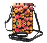 YYHHAOFA Le pesche fresche modellano la piccola borsa di cuoio del telefono di vibrazione di vibrazione delle donne del cuoio impermeabile, durevole