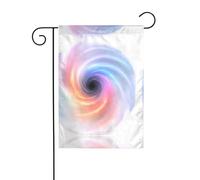 YYHHAOFA L'infinito buco nero stampato asta da giardino decorazione cortile esterno su entrambi i lati 30,5 x 45,7 cm