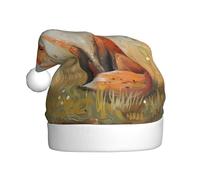 YYHHAOFA Little Fox in the field Pattern Christmas Hat for Adult Halloween party use