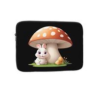 YYHHAOFA Little Rabbit Under The Mushroom - Custodia portatile per laptop da 12 pollici, antiurto, per uomini e donne, viaggi d'affari, uso quotidiano in ufficio