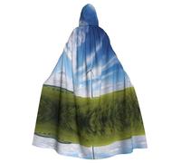 YYHHAOFA Mantello con cappuccio adulto del modello girandola di Halloween del mantello degli uomini e delle donne dell'abbigliamento del mantello di ruolo