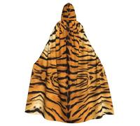YYHHAOFA Mantello con cappuccio con stampa tigrata, extra large, per costumi di Halloween e cosplay