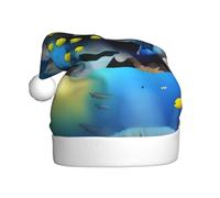 YYHHAOFA Meraviglioso cappello di Natale per adulti con motivo a mondo che lo rende un regalo divertente e durevole per uomini e donne