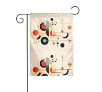 YYHHAOFA Motivo nazionale stampato asta bandiera giardino decorazione cortile esterno fronte-retro 30,5 x 45,7 cm