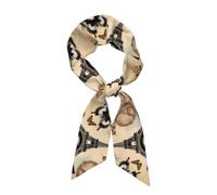 YYHHAOFA Parigi Torre Eiffel Farfalla Immagine Sciarpa Moda Donna Adatto come foulard, sciarpa, accessori di abbigliamento, accessori per borse