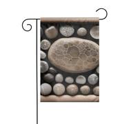 YYHHAOFA Petoskey Stone - Asta per bandiera da giardino con stampa su entrambi i lati, 30,5 x 45,7 cm