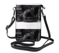 YYHHAOFA Piccola borsa a tracolla in pelle per cellulare, 19,3 x 12,4 cm, immagine bulldog francese per passeggiate, campeggio, shopping, viaggi e uso all'aperto