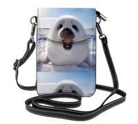 YYHHAOFA Piccola borsa a tracolla in pelle per telefono cellulare, 19,3 x 12,4 cm, immagine di pittura con sigillo di arpa per passeggiate, campeggio, shopping, viaggi e uso all'aperto