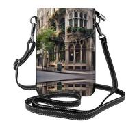 YYHHAOFA Piccola borsa da donna per cellulare, architettura nel centro di Chicago. Stampe: multifunzione, morbida, resistente, comoda per l'uso quotidiano e in viaggio, Nero , Taglia unica