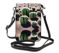 YYHHAOFA Piccola borsa per telefono cellulare 19,3 x 12,4 cm con immagine di palle fatate in pelle a tracolla custodia per telefono per donne, perfetta per passeggiate, campeggio, nero