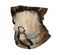 YYHHAOFA Piccolo pinguino sotto il cedro Stampato Outdoor multifunzionale sport foulard traspirante assorbimento del sudore adatto uomini e donne