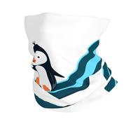 YYHHAOFA Piccolo pinguino sulla diapositiva Stampato Outdoor multifunzionale sport foulard traspirante assorbimento del sudore adatto uomini e donne