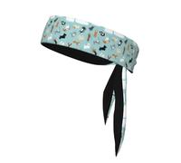 YYHHAOFA Raining Cats & Dogs - Foulard sportivo stampato su entrambi i lati, asciugatura rapida, traspirante per donne, ragazze e uomini