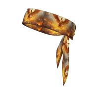YYHHAOFA Red Flame Phoenix Picture - Foulard sportivo casual, elastico, assorbe il sudore, regolabile, antiscivolo